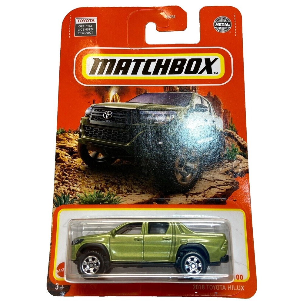 Matchbox 2018 Toyota Hilux‎ 40/100 Green Metal 1/64 Toyota Official Truck 2023